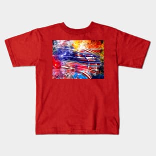 The American Flag Painted Kids T-Shirt